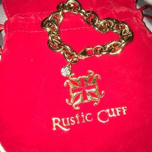 GOLD CHAIN RUSTIC CUFF