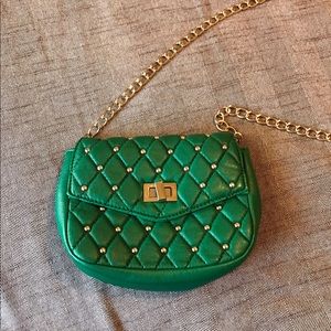 🔴FINAL PRICE 🔴Green bag with studs