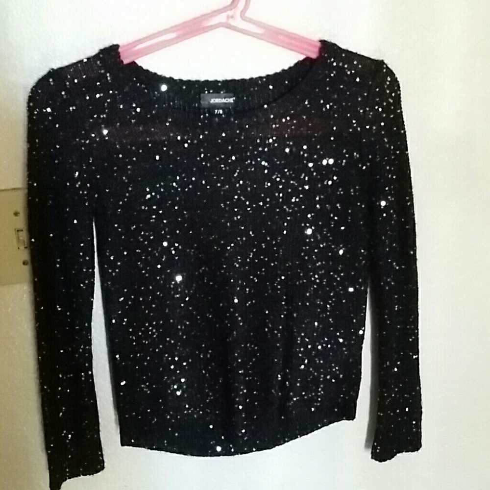 Glittery sweater 7/8 girls nwot