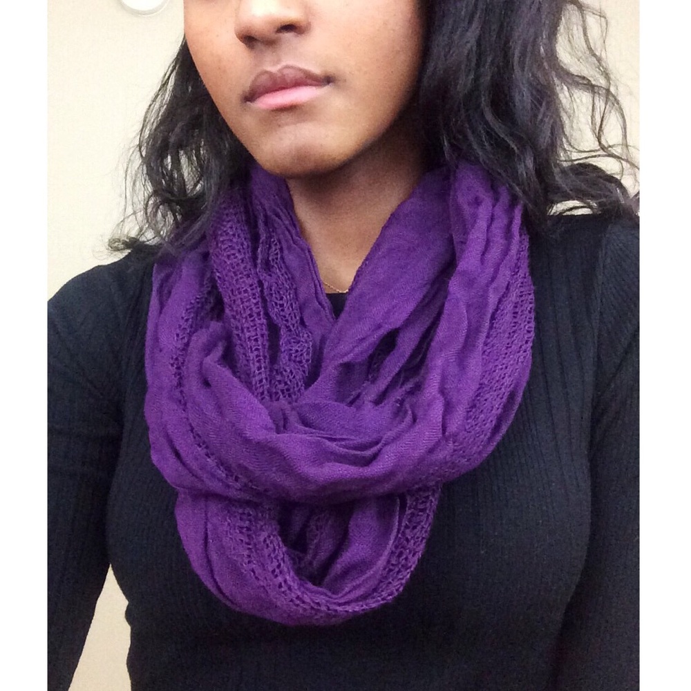 Deep Purple Infinity Scarf