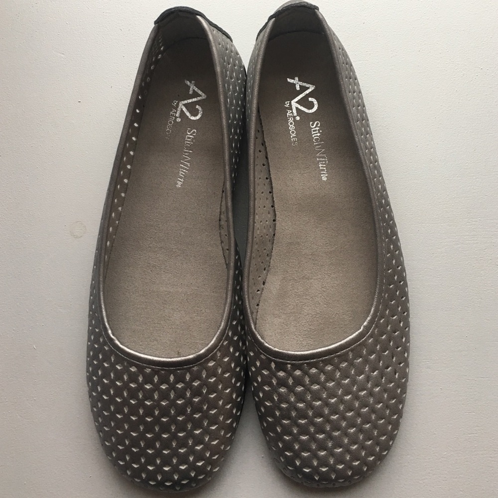 NEW silver flats