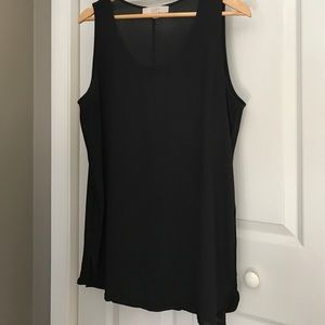LOFT Long Tunic Tank (Black) Large