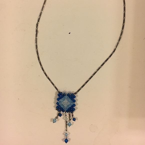 Artisan Beaded Drop Necklace - Picture 1 of 2