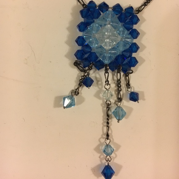 Artisan Beaded Drop Necklace - Picture 2 of 2