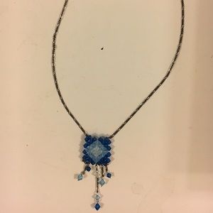 Artisan Beaded Drop Necklace