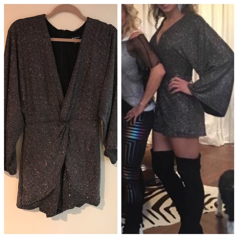 Black and shimmer fabulous romper