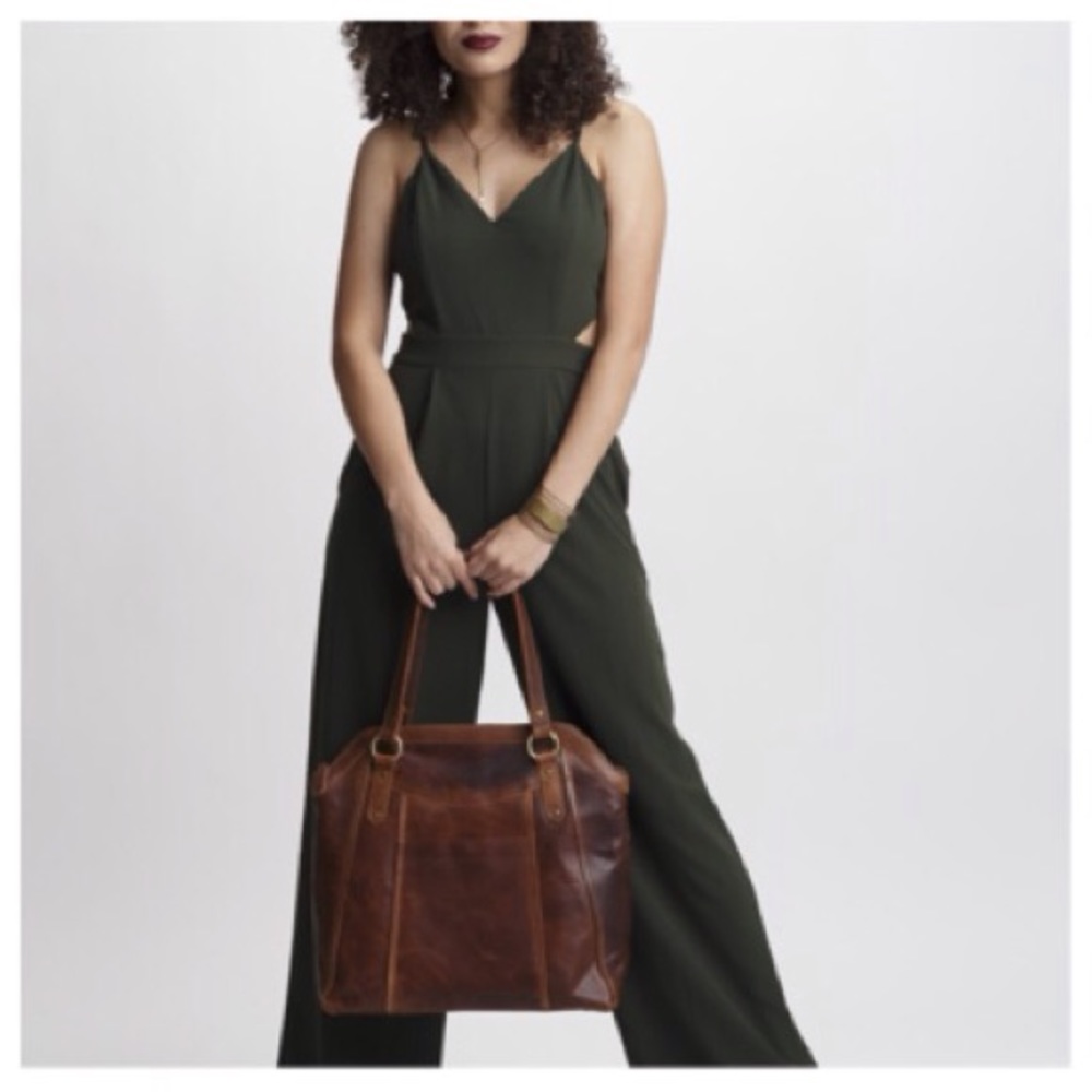 ๐๐JOYN All Leather Crossbody Tote - Picture 4 of 7
