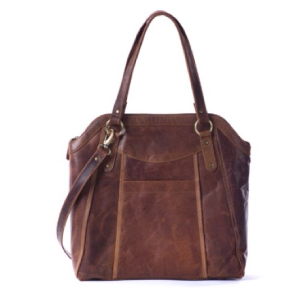 ๐๐JOYN All Leather Crossbody Tote - Picture 3 of 7