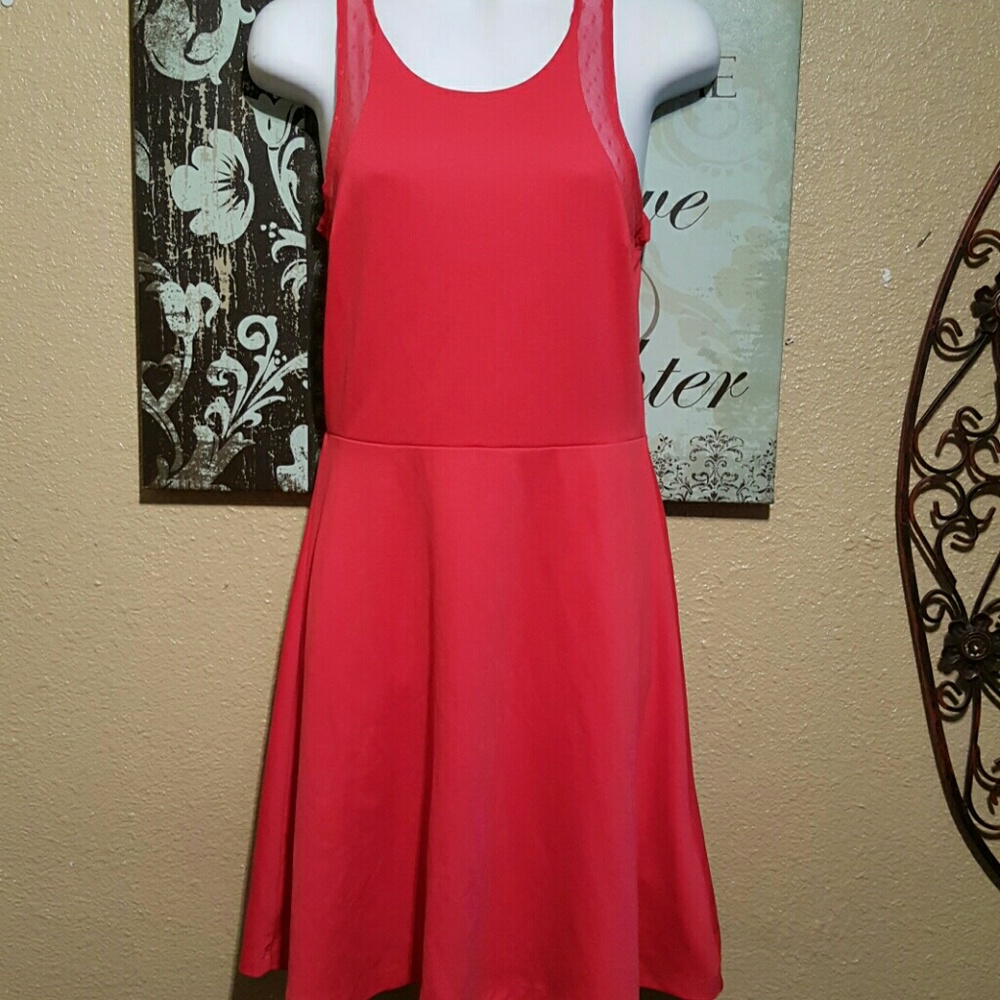 Hot pink dress