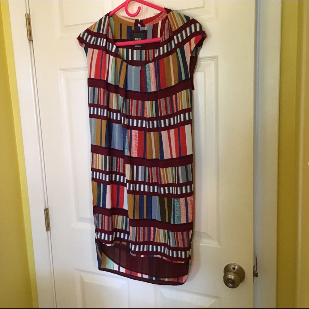 Multi-colored high-low Anthropologie Maeve dress