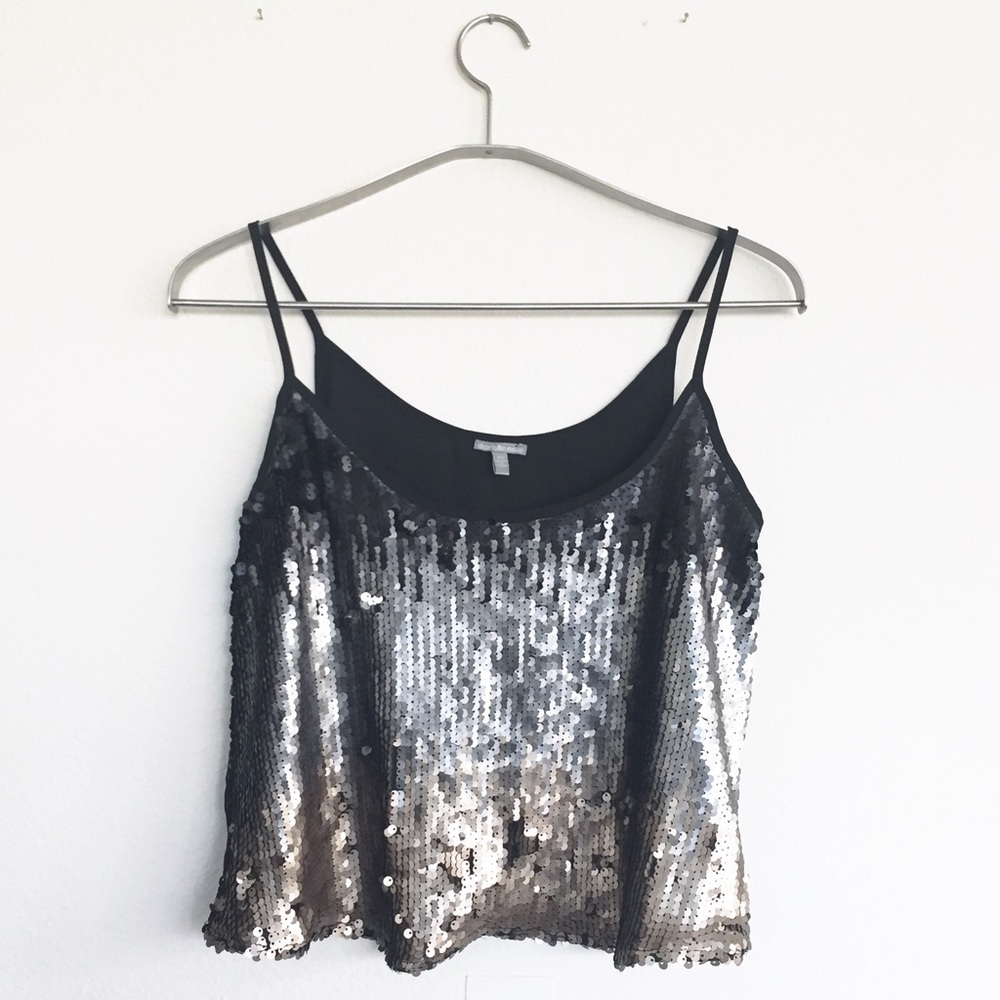 Sequin fade tank.