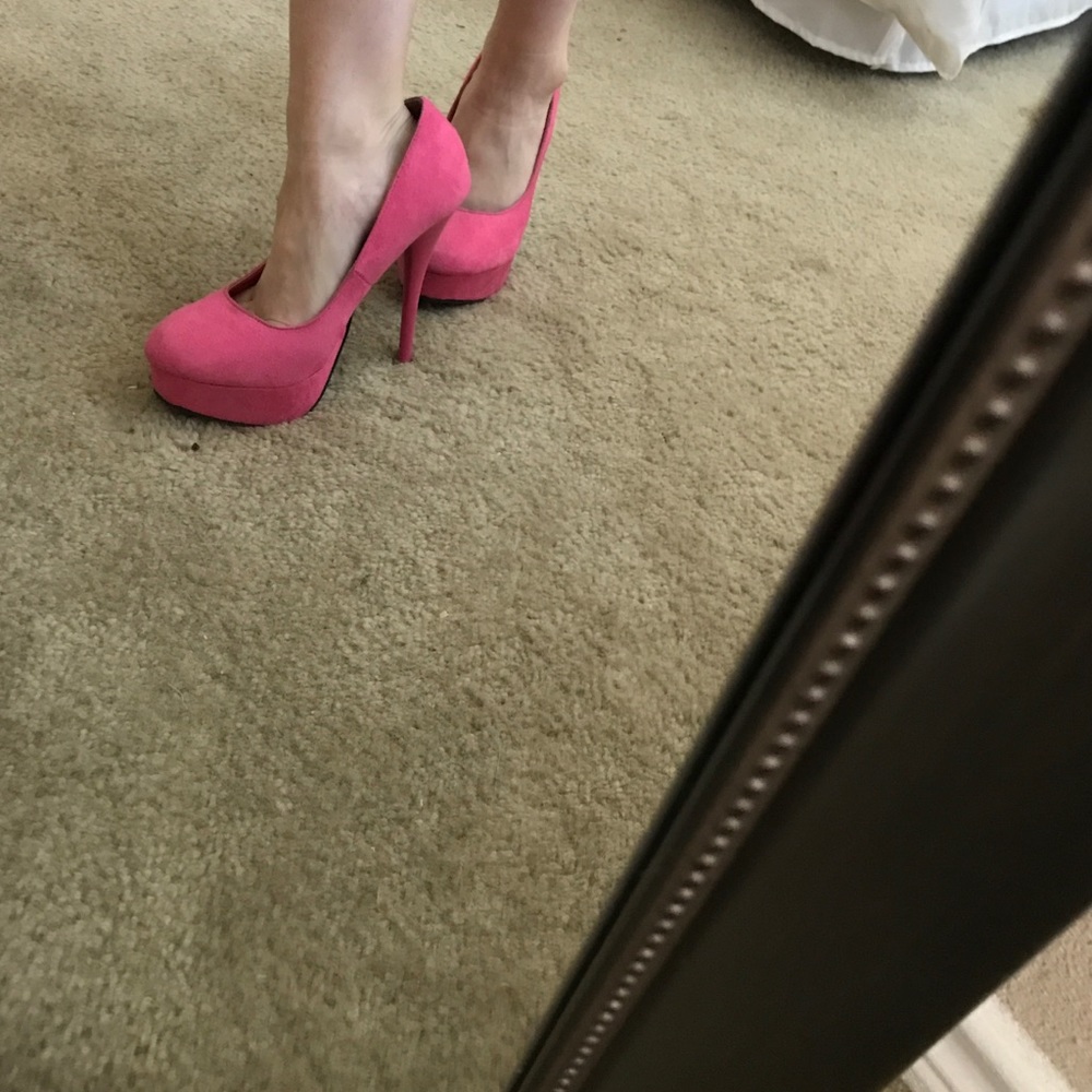Hot pink heels