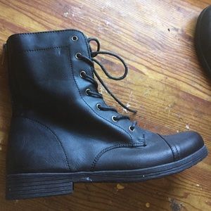 Women's black boots