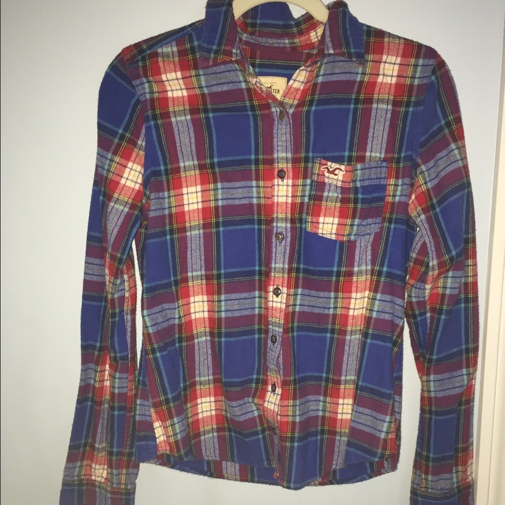 Cute and comfy blue plaid flannel