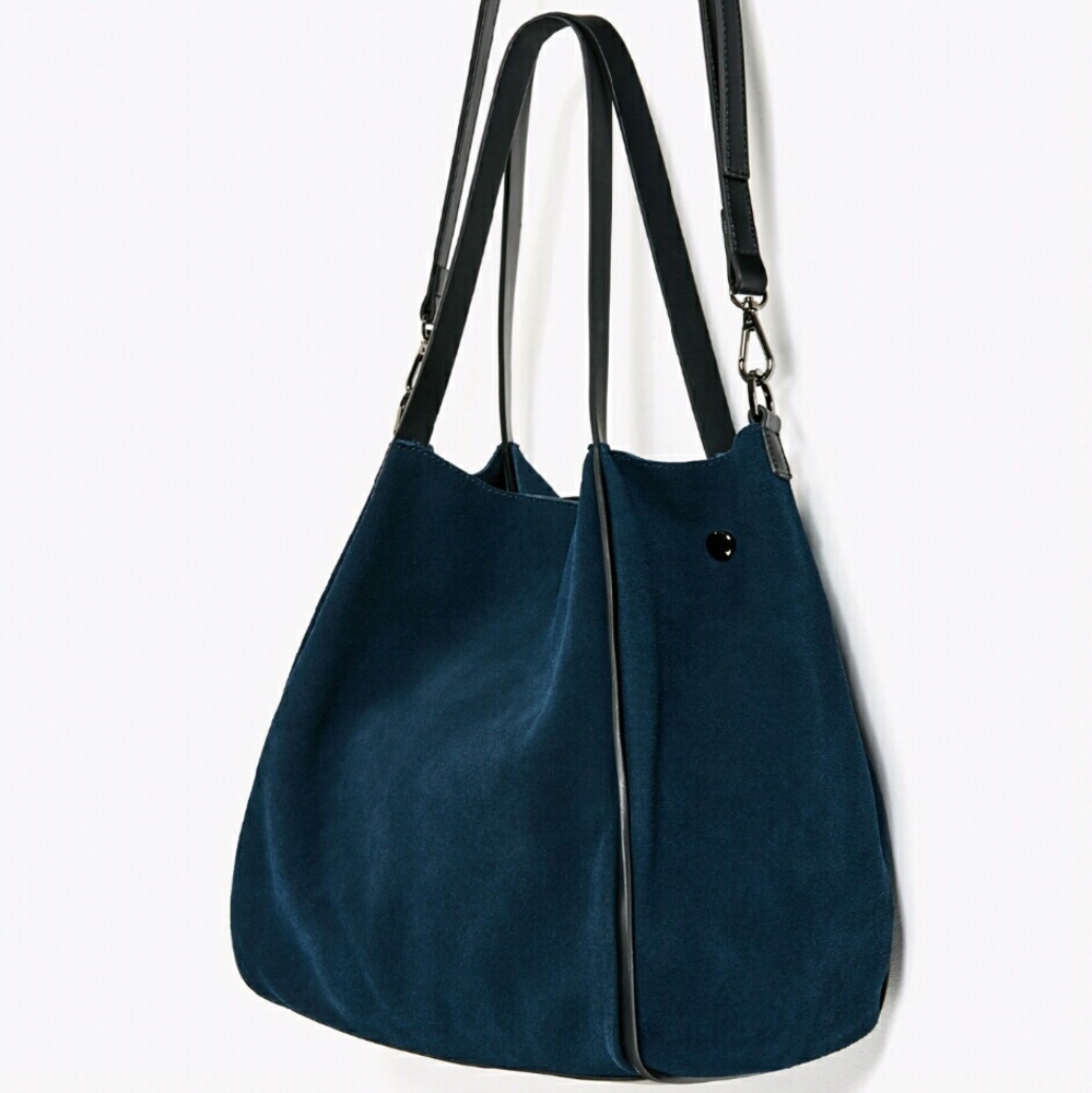 ZARA 100% LEATHER TOTE BAG BRAND NEW