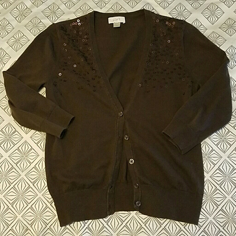 LOFT cardigan with sparkles!
