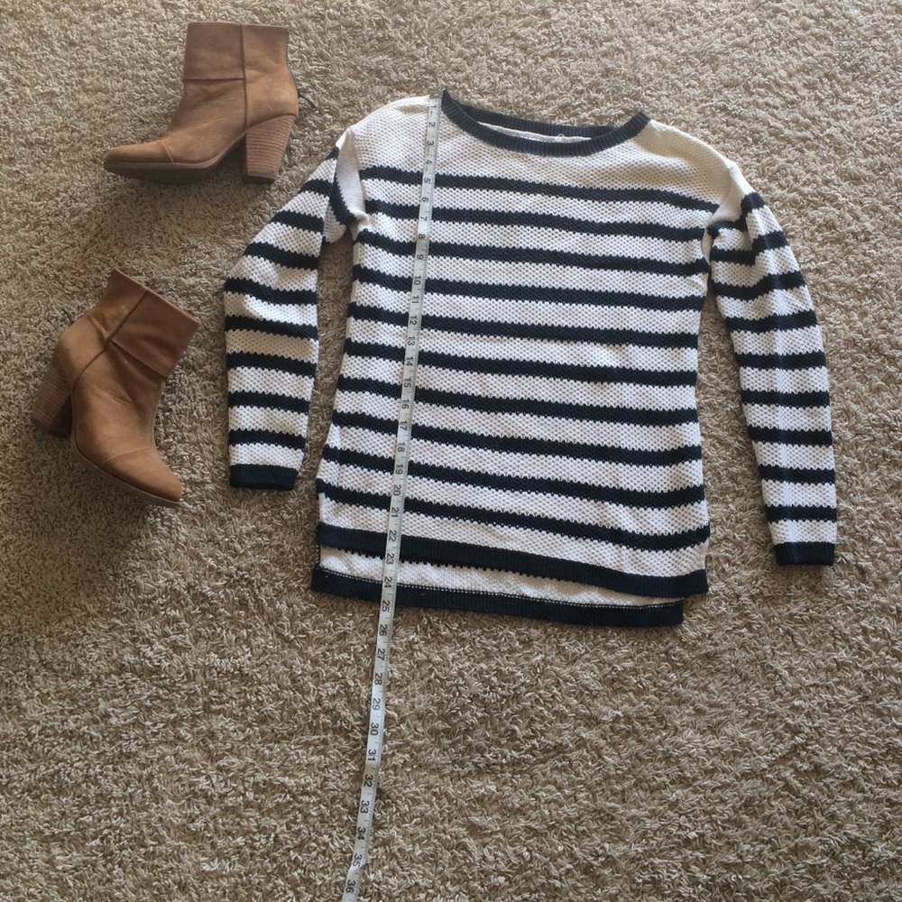 LOFT Small black-&-cream striped sweater