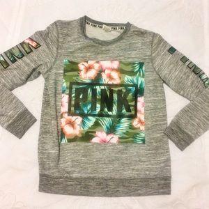 VS PINK Tropical Crewneck