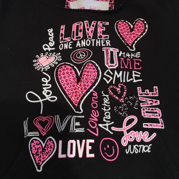 JUSTICE Girls Cropped Sweatshirt - Picture 4 of 4