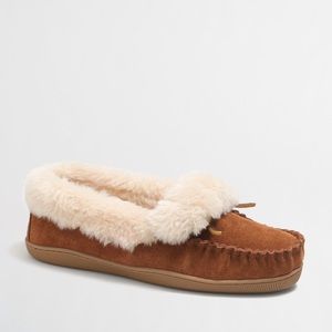 J. Crew Shearling Fireside Slippers