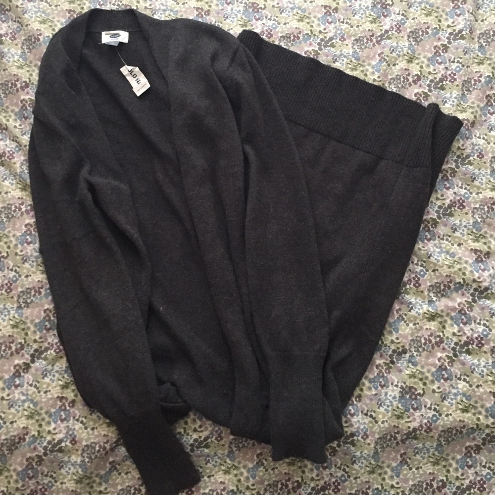 Old navy long open sweater.