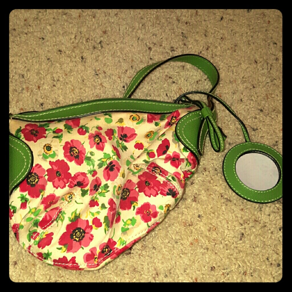 Mini bag with mirror inside