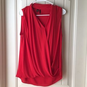MNG red blouse