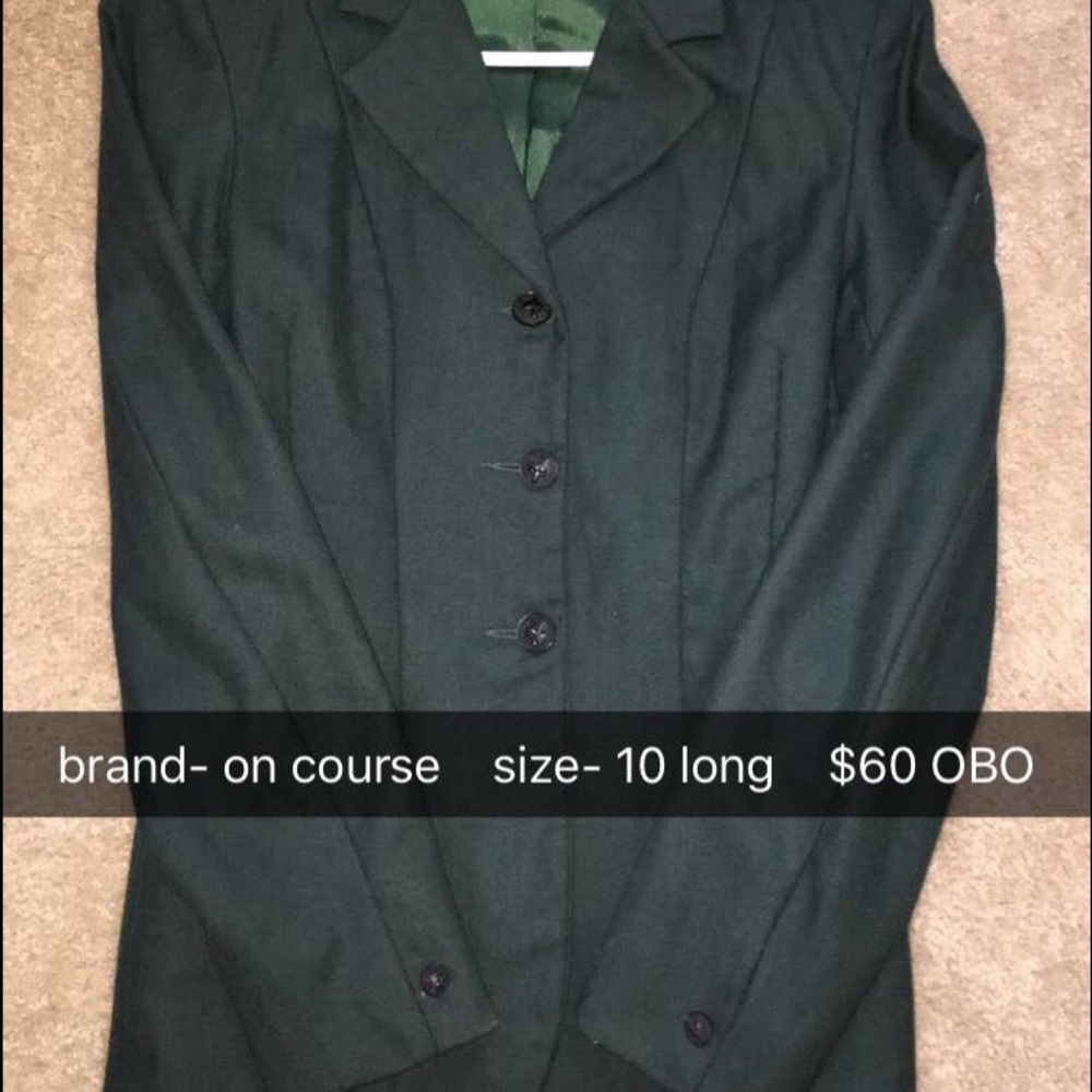 On Course English Show Jacket