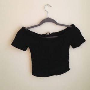 Express Off the Shoulder Crop Top