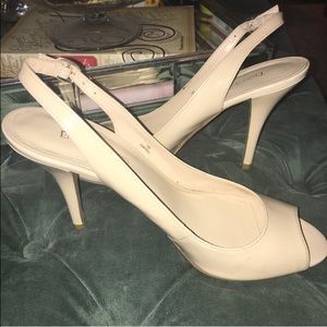 New Enzo Angiolini Nude Slingback Pump