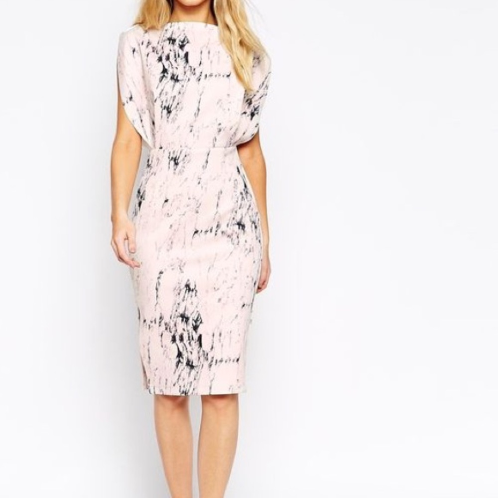 Asos Marble print midi dress.