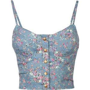 Tilly's (Full Tilt) floral crop top