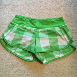 Lululemon speed shorts