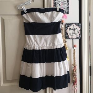 Striped Strapless Sun Dress
