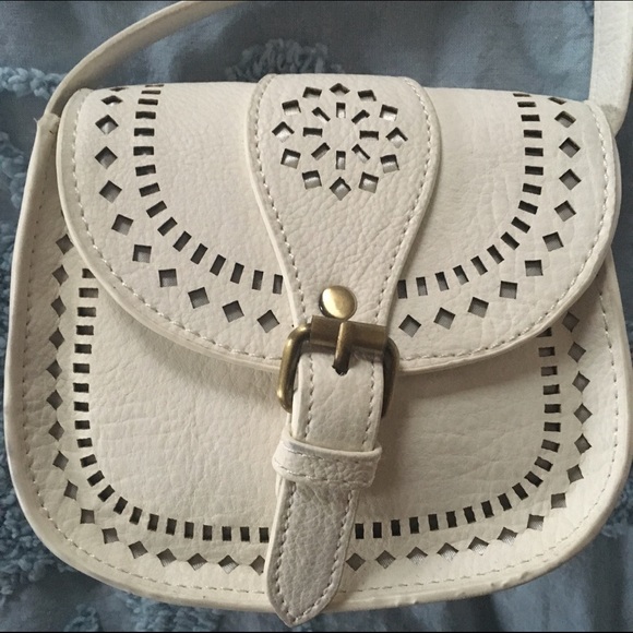 White Leather Purse - Picture 2 of 4