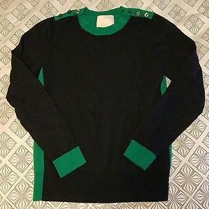 Banana Republic Green & navy sweater