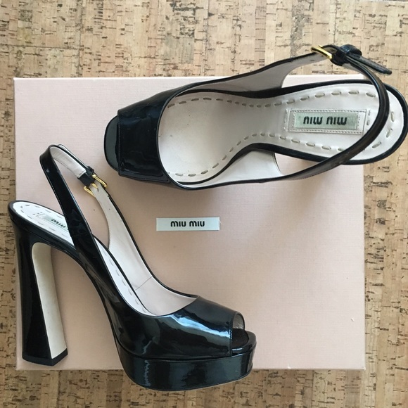 MIU MIU Peep toe Pump - Picture 2 of 8