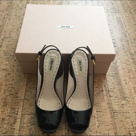 MIU MIU Peep toe Pump - Picture 3 of 8