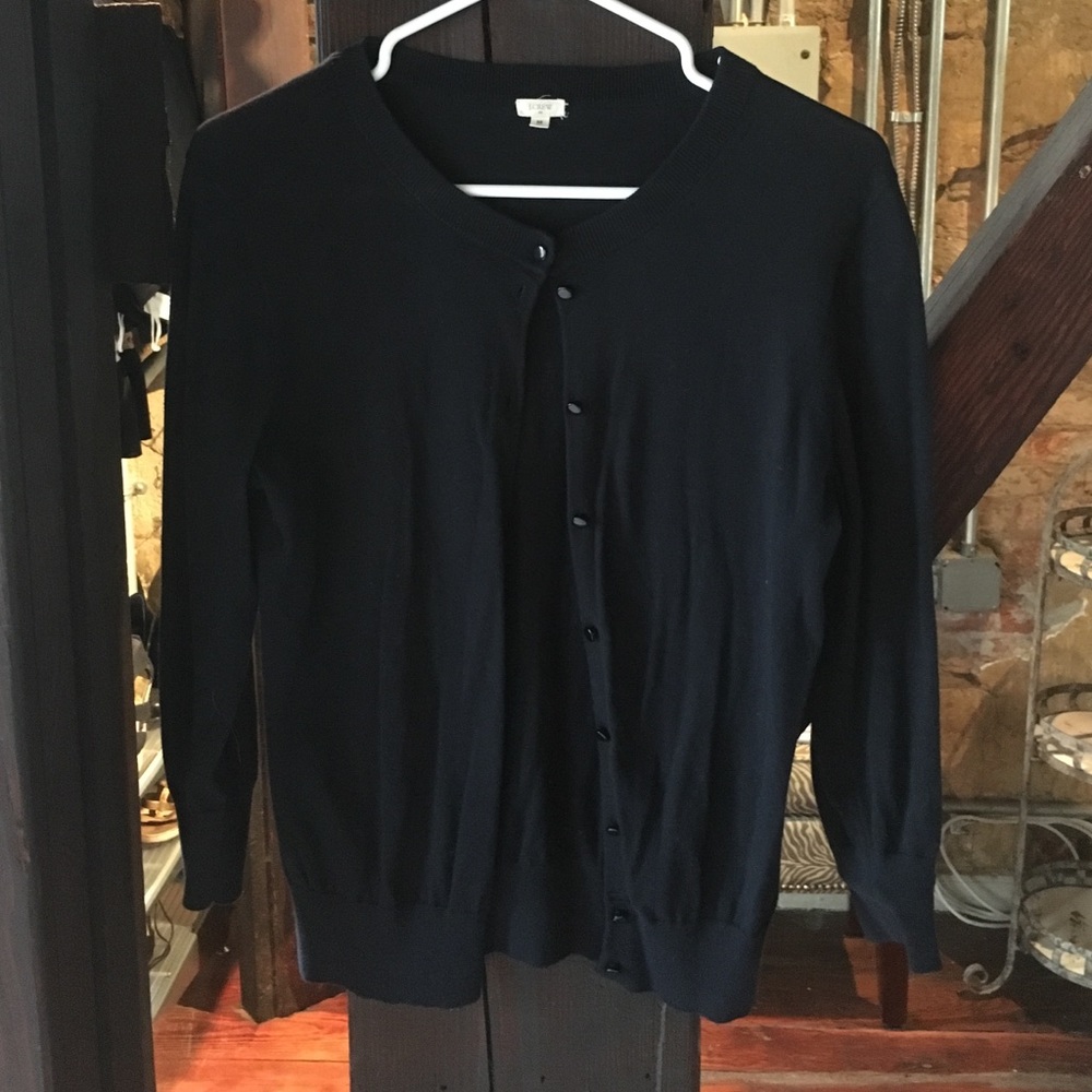 J. Crew navy blue cardigan