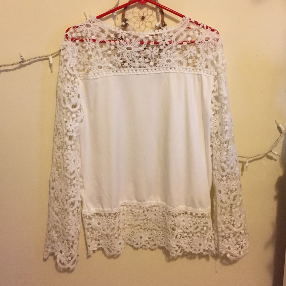 White Lace Blouse