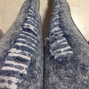 Distressed jeans