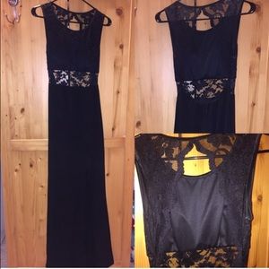 Black Lace Prom Dress