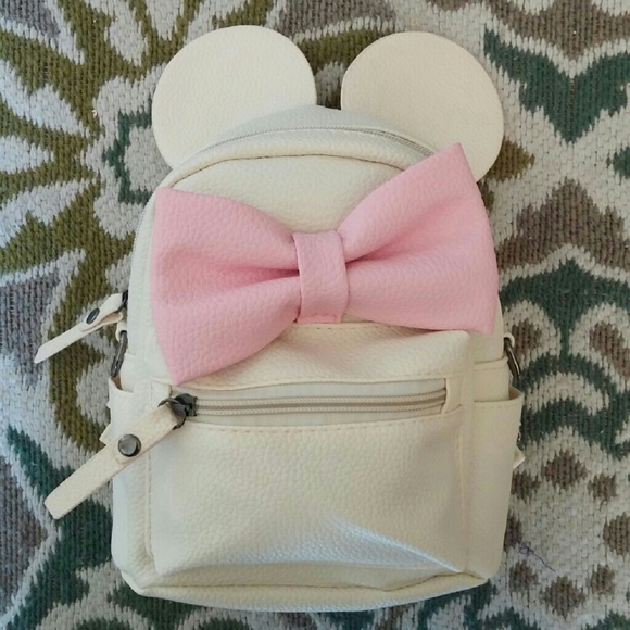 Disney Handbags - Off White Minnie. Mouse backpack