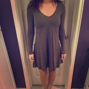 Express twirl cotton shift dress