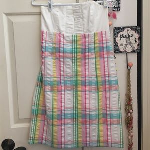 Lilly Pulitzer Strapless Plaid