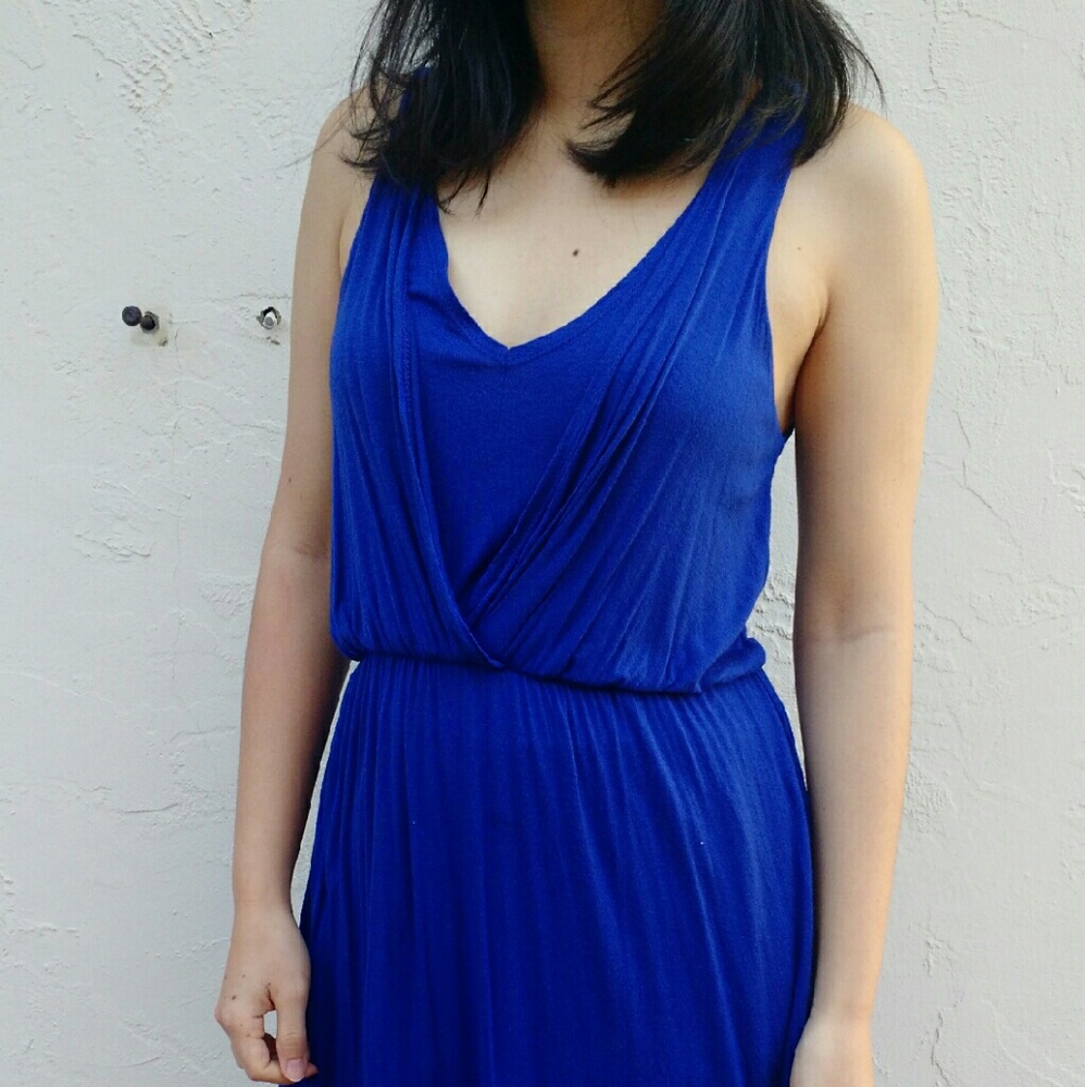 Blue Jersey Dress
