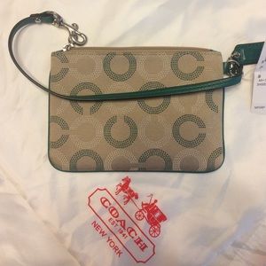 Coach corner zip wristlet