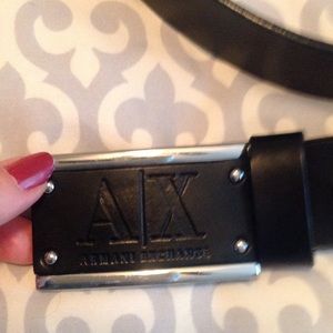 Armani Exchange Men's belt, size 36, 100% leather