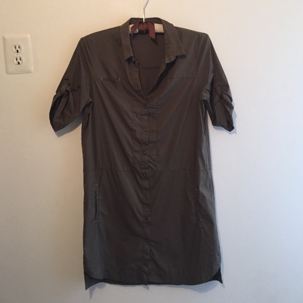 Zara Basic safari shirt dress