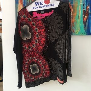 Desiquel colorful loose fitting top